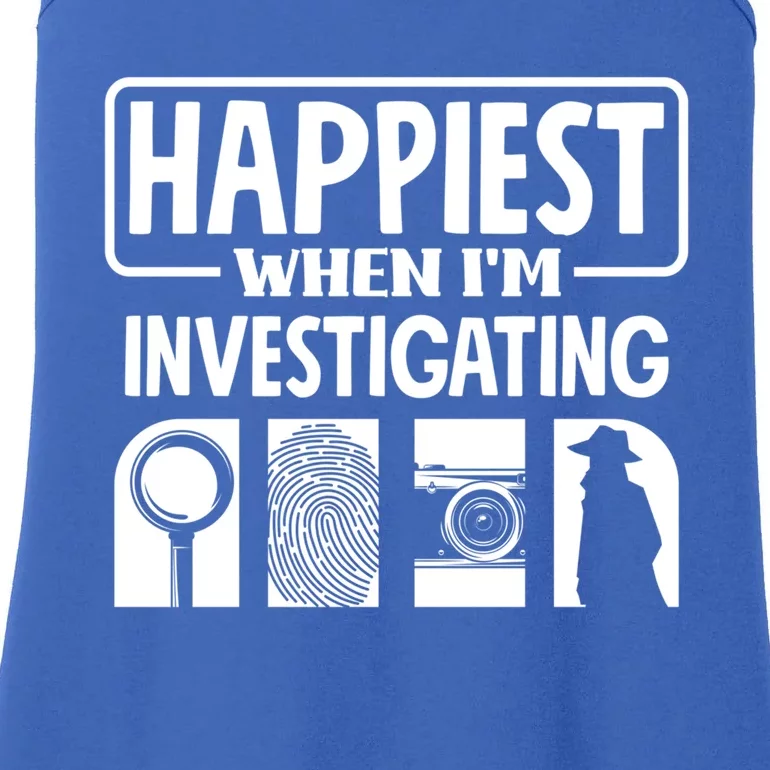 Private Detective Crime Investigator Investigating Cool Gift Ladies Essential Tank