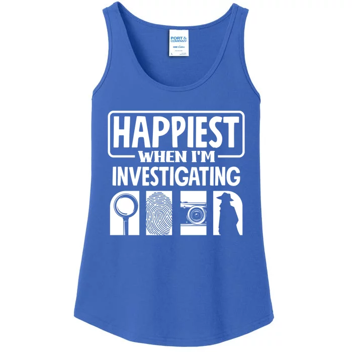 Private Detective Crime Investigator Investigating Cool Gift Ladies Essential Tank