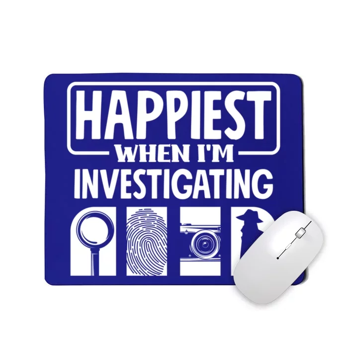 Private Detective Crime Investigator Investigating Cool Gift Mousepad