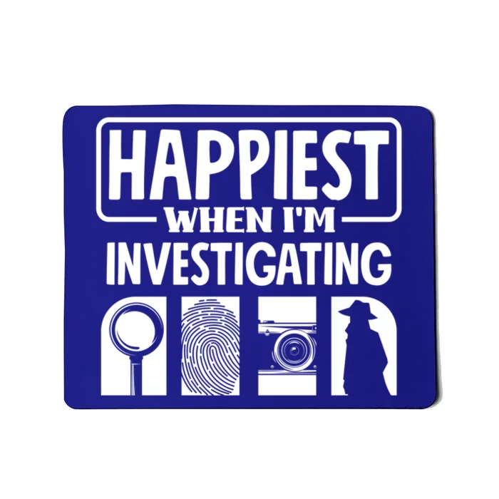 Private Detective Crime Investigator Investigating Cool Gift Mousepad