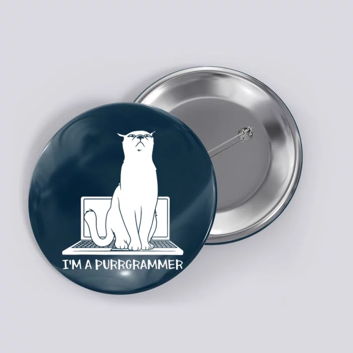 Programming Developer Coding Cat Programmer Button