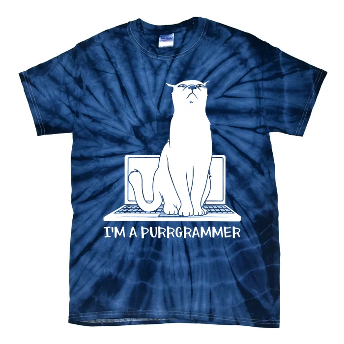 Programming Developer Coding Cat Programmer Tie-Dye T-Shirt