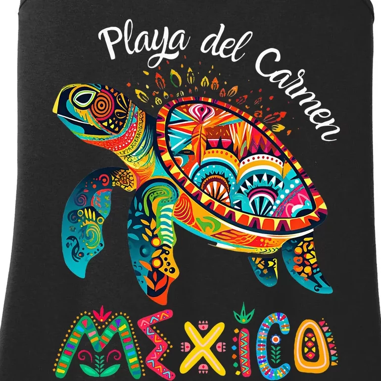 Playa Del Car Mexico Playa Souvenir Ladies Essential Tank