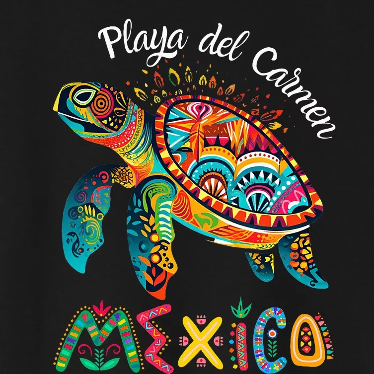 Playa Del Car Mexico Playa Souvenir Women's Crop Top Tee