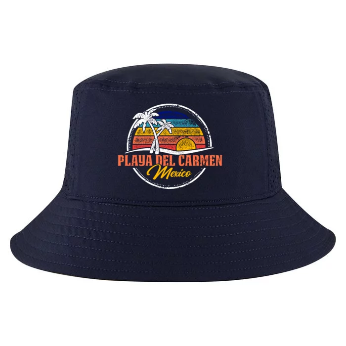 Playa Del Carmen Retro Sunset Cool Comfort Performance Bucket Hat