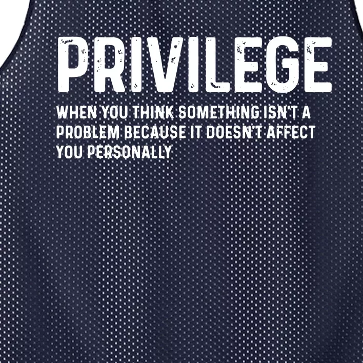 Privilege Definition Civil Rights Equality Mesh Reversible Basketball Jersey Tank