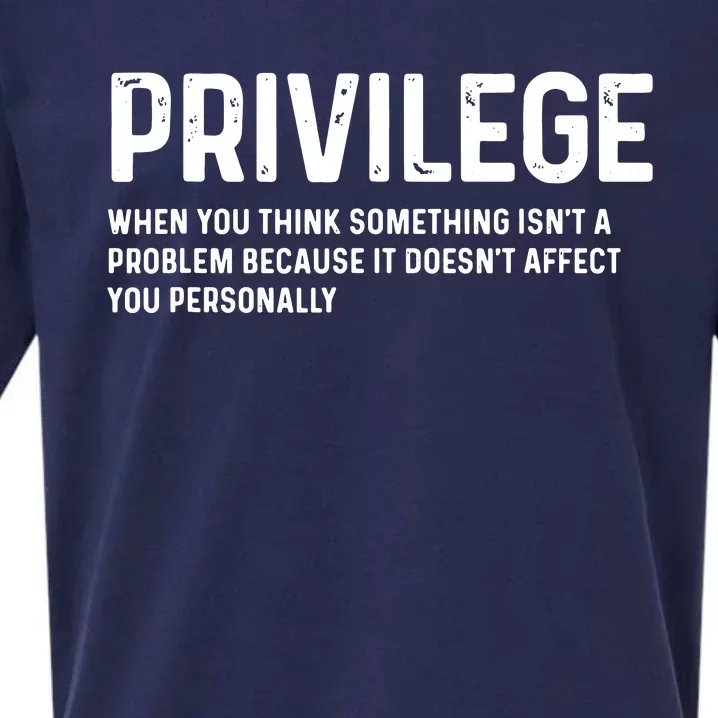 Privilege Definition Civil Rights Equality Sueded Cloud Jersey T-Shirt