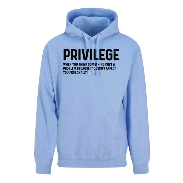 Privilege Definition Civil Rights Equality Unisex Surf Hoodie