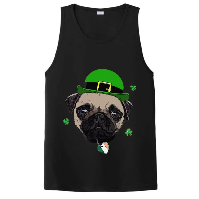 Pug Dog Commemorates Saint Patrick's Day Performance Tank