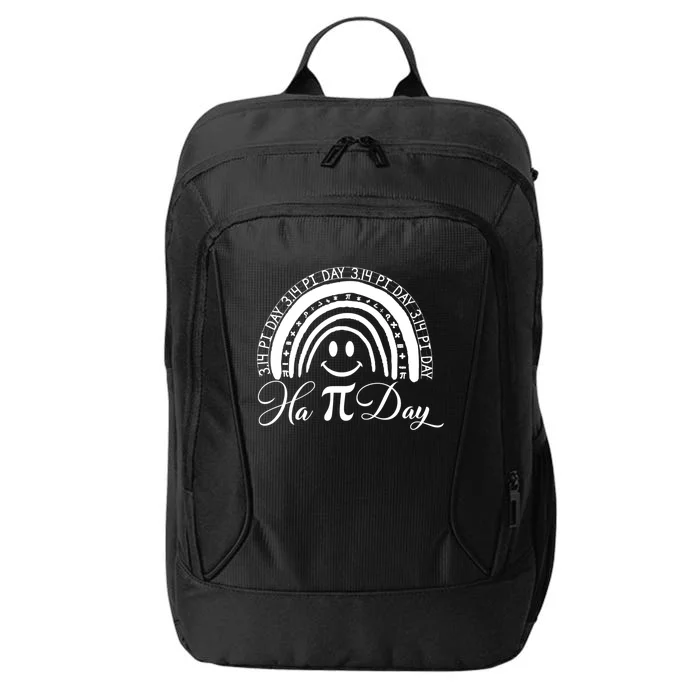 Pi Day Cute Funny Smile Teacher Happy Pi Day Rainbow Cool Gift City Backpack