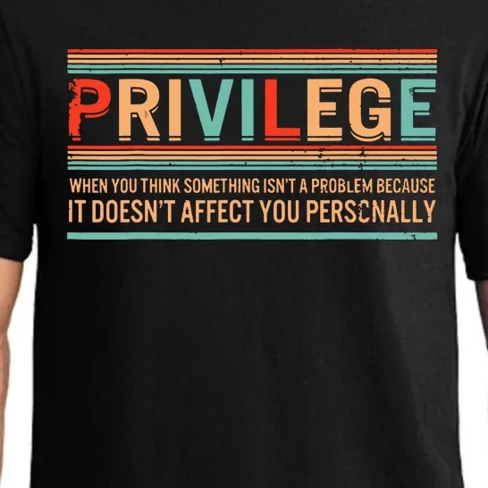 Privilege Definition Civil Rights Equality Racists Activist Pajama Set