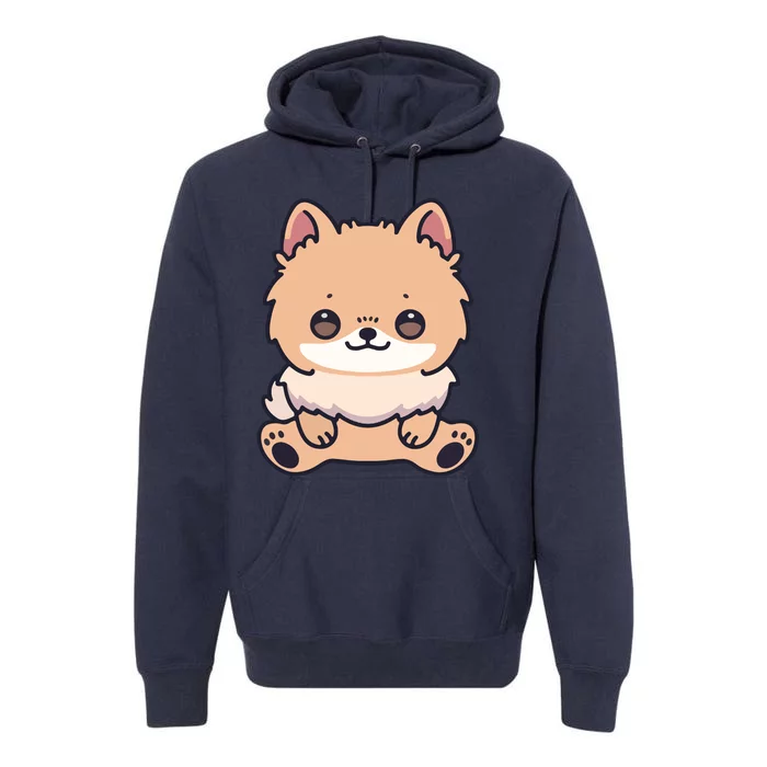 Pomeranian Dog Cute Owner Puppy Premium Hoodie