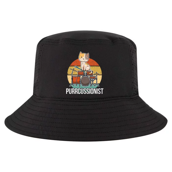 Percussion Drummer Drumming Drums Saying I Kitten Cat Cool Comfort Performance Bucket Hat