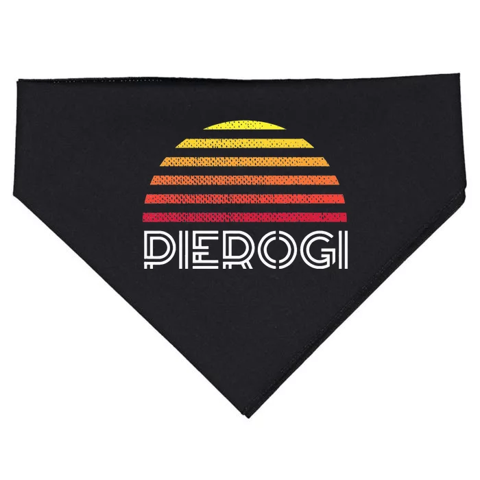 Polish Dyngus Day American Pierogi Sunset USA-Made Doggie Bandana