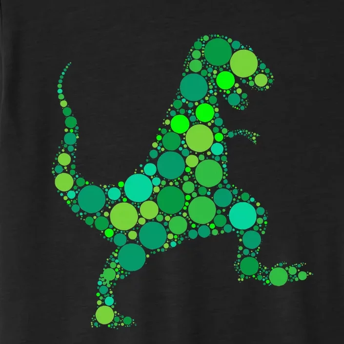 Polka Dot Day T Rex Dinosaur Lover International Dot Day ChromaSoft Performance T-Shirt