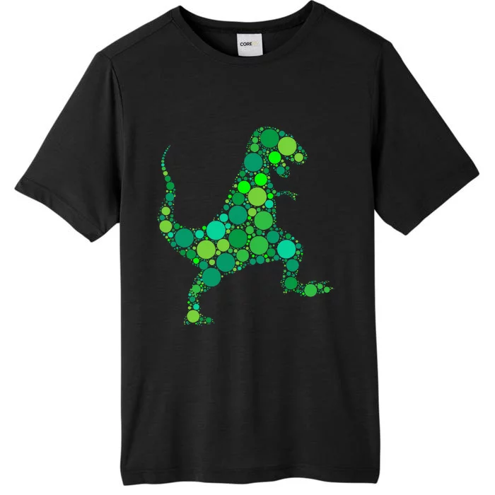 Polka Dot Day T Rex Dinosaur Lover International Dot Day ChromaSoft Performance T-Shirt