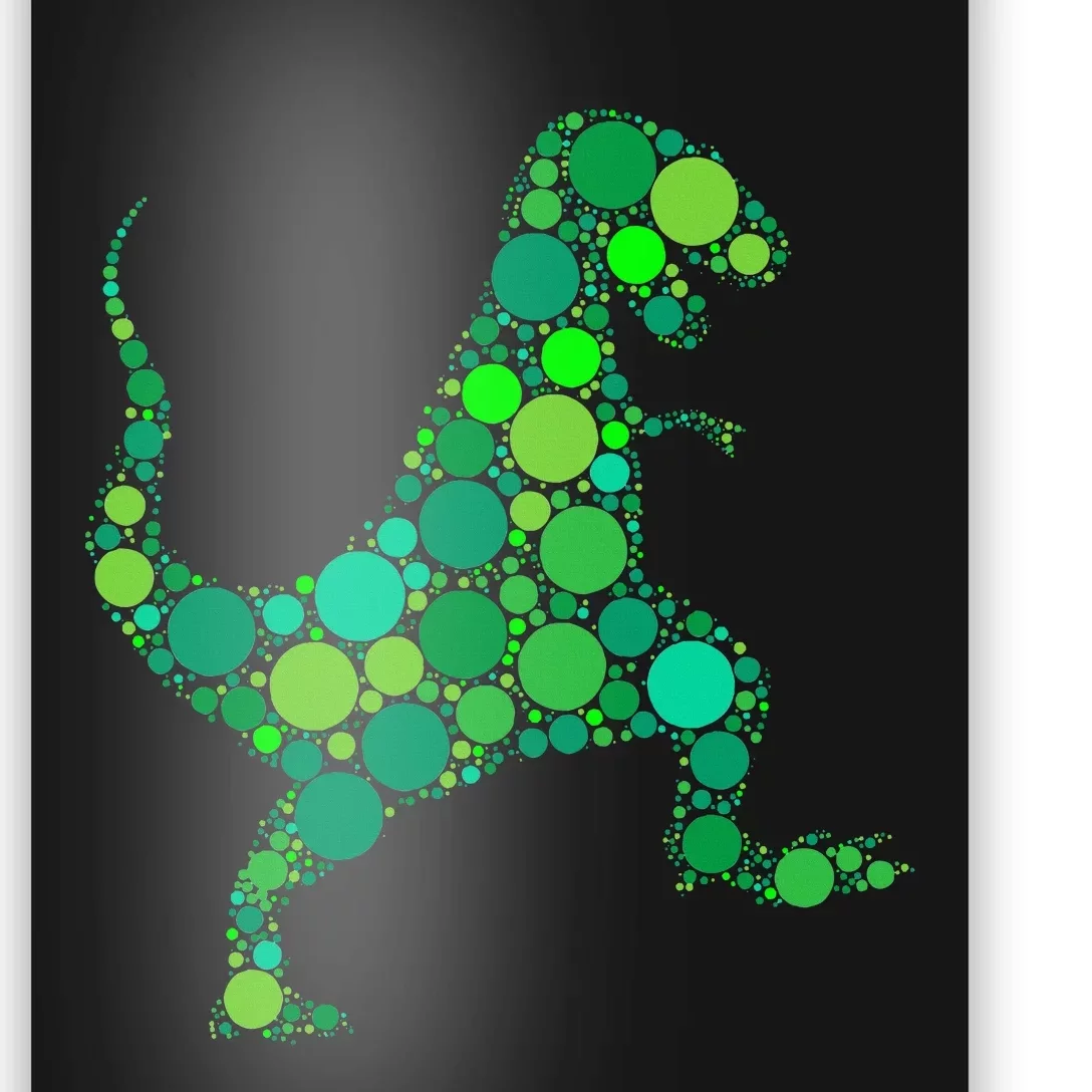 Polka Dot Day T Rex Dinosaur Lover International Dot Day Poster