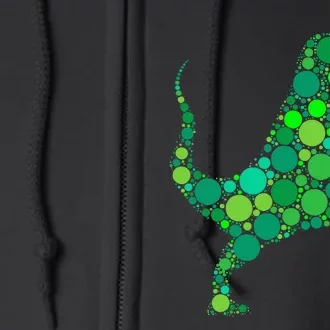 Polka Dot Day T Rex Dinosaur Lover International Dot Day Full Zip Hoodie