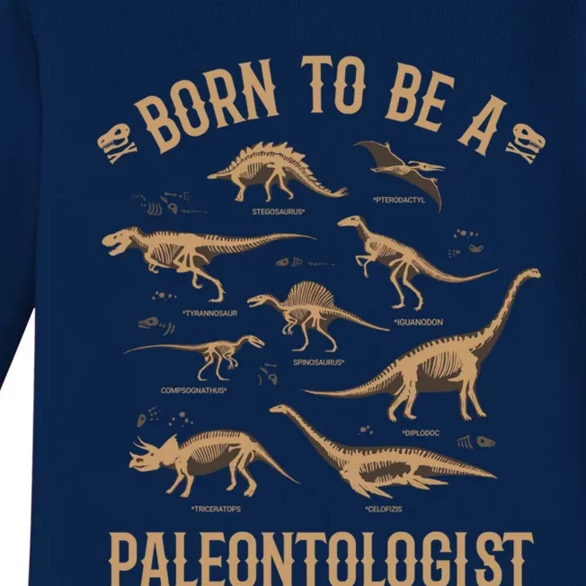 Paleontology Dino Dinosaurs Lover Paleontologist Gifts Baby Long Sleeve Bodysuit