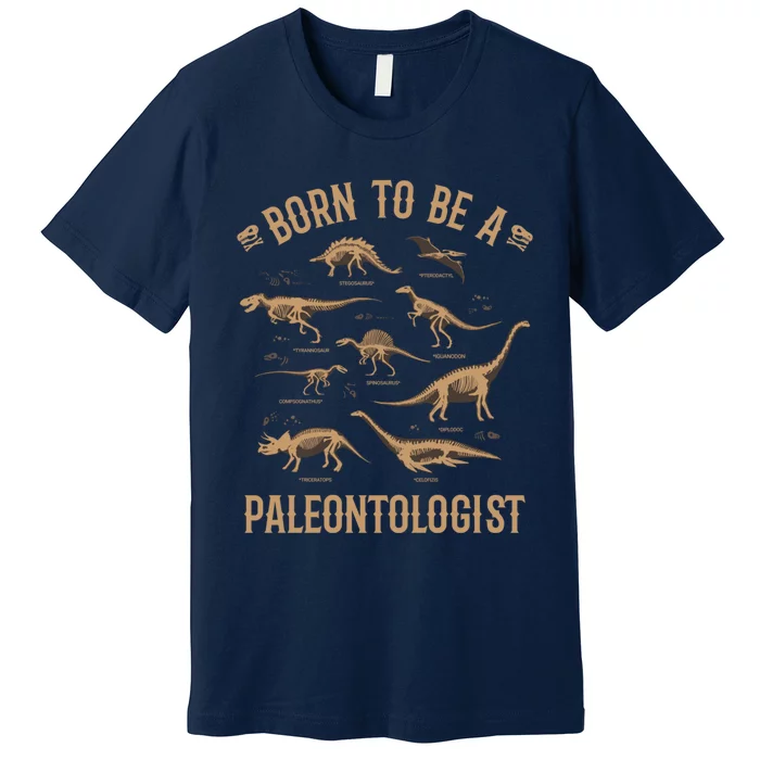 Paleontology Dino Dinosaurs Lover Paleontologist Gifts Premium T-Shirt