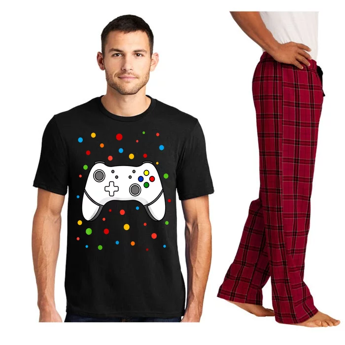 Polka Dots Dotted Gaming Dot Day Funny Gift Pajama Set