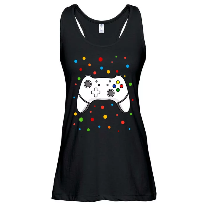 Polka Dots Dotted Gaming Dot Day Funny Gift Ladies Essential Flowy Tank