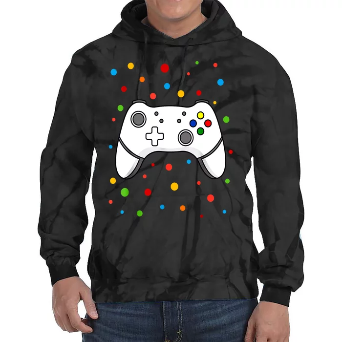 Polka Dots Dotted Gaming Dot Day Funny Gift Tie Dye Hoodie