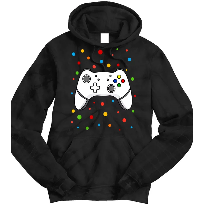 Polka Dots Dotted Gaming Dot Day Funny Gift Tie Dye Hoodie