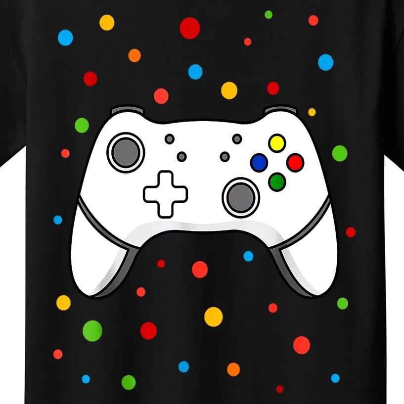 Polka Dots Dotted Gaming Dot Day Funny Gift Kids T-Shirt