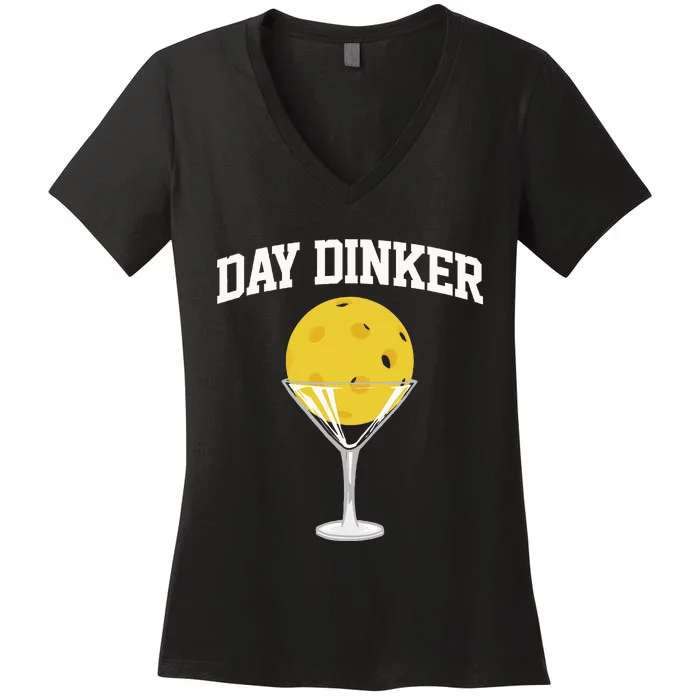 Pickleball Day Dinker Women's V-Neck T-Shirt