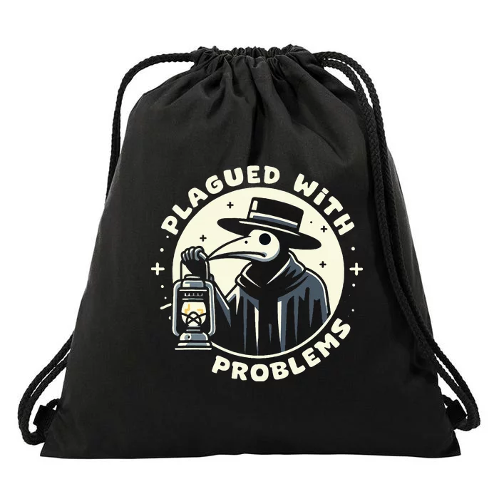 Plague Doctor Doctor Plagued With Problems Drawstring Bag