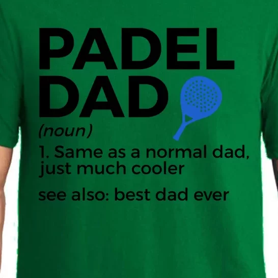 Padel Dad Definition Best Dad Ever Padel Tennis Gift Pajama Set