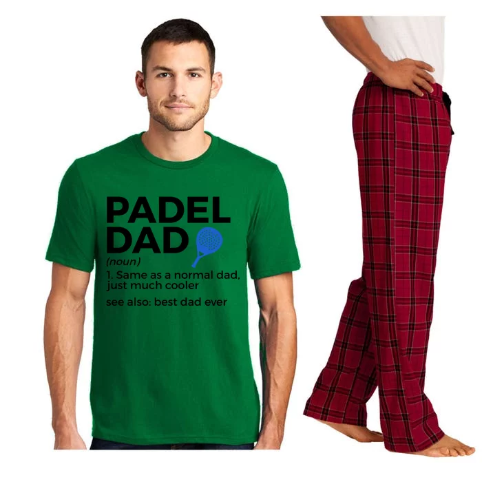 Padel Dad Definition Best Dad Ever Padel Tennis Gift Pajama Set