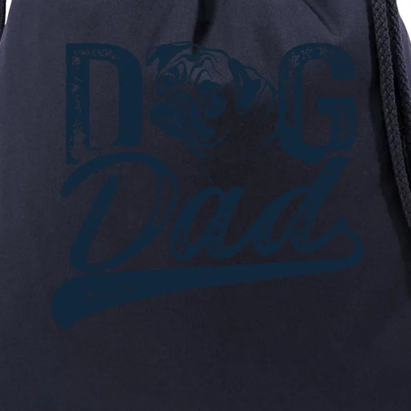 Pug Dog Dad Drawstring Bag