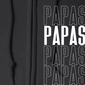 Papasito Dia De Los Padres Thank You Style Typography Full Zip Hoodie