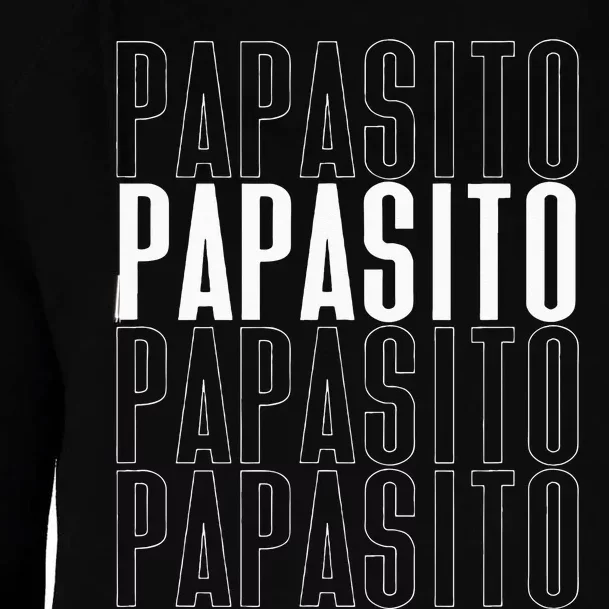 Papasito Dia de Los Padres thank you style typography Womens Funnel Neck Pullover Hood