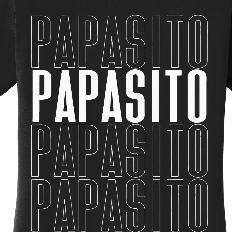 Papasito Dia de Los Padres thank you style typography Women's T-Shirt