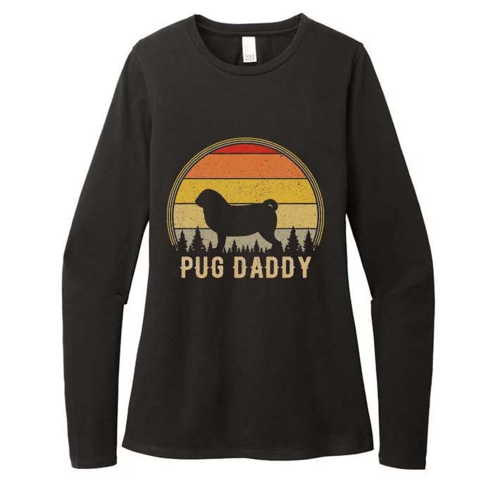 Pug Daddy Dog Funny Pug Dad Puppy Dog Father Womens CVC Long Sleeve Shirt