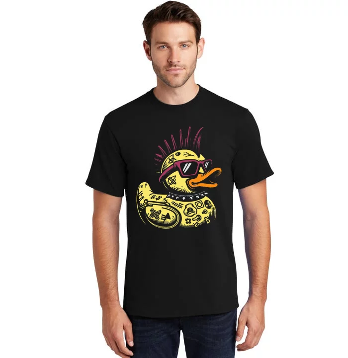 Punk Duck Duckling Punk Rocker Tall T-Shirt