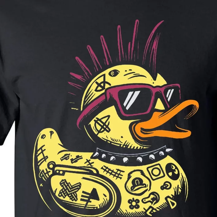 Punk Duck Duckling Punk Rocker Tall T-Shirt