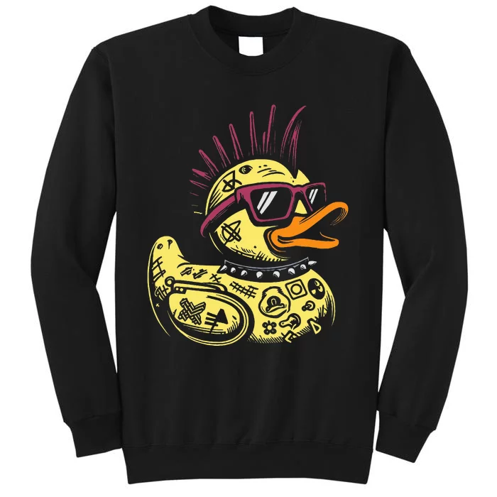 Punk Duck Duckling Punk Rocker Tall Sweatshirt