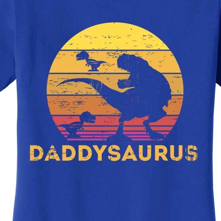 Papa Dinosaur Daddysaurus 2 Two Gift Women's T-Shirt