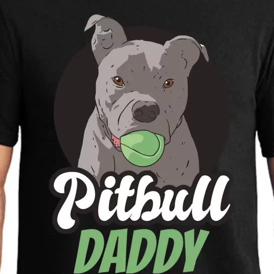 Pitbull Dog Dad For Fathersday Ll Father Gift Pajama Set