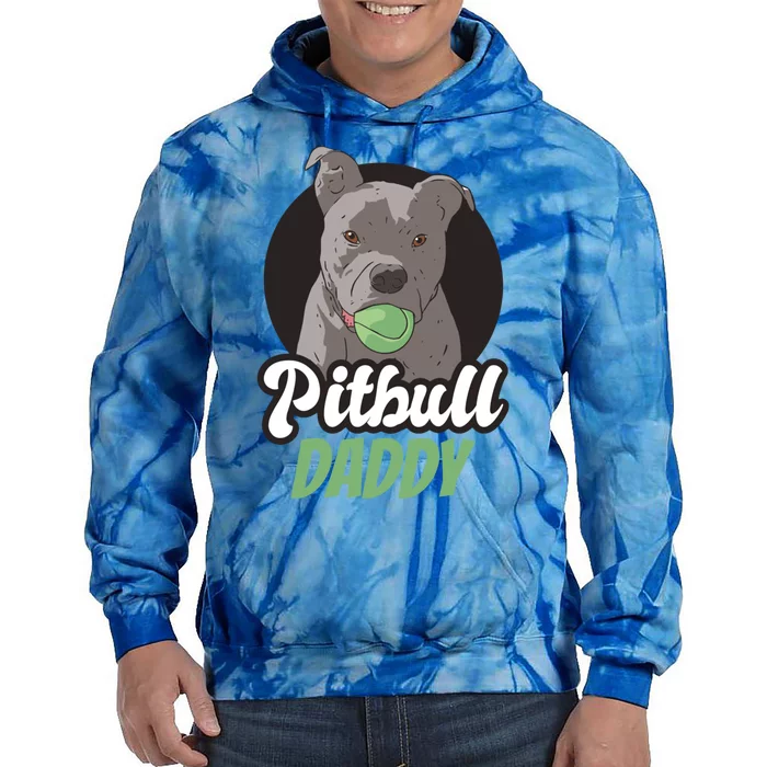 Pitbull Dog Dad For Fathersday Ll Father Gift Tie Dye Hoodie