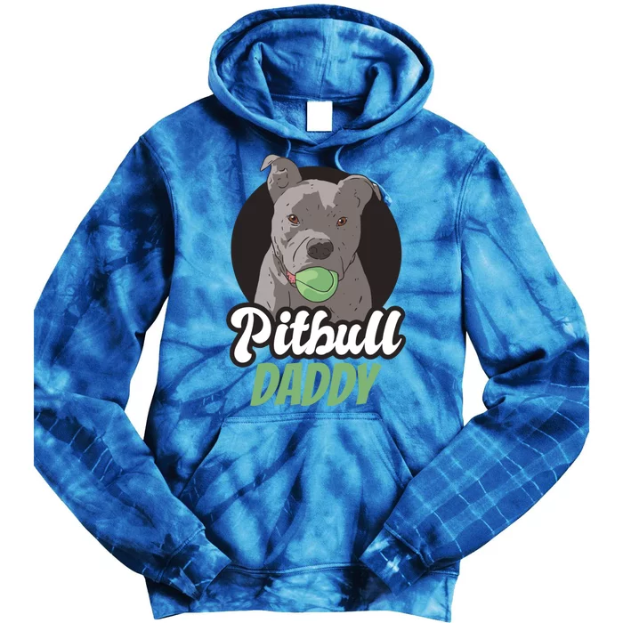 Pitbull Dog Dad For Fathersday Ll Father Gift Tie Dye Hoodie