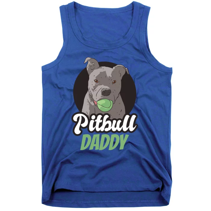 Pitbull Dog Dad For Fathersday Ll Father Gift Tank Top