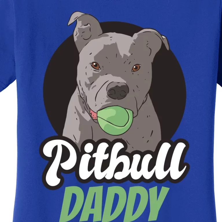 Pitbull Dog Dad For Fathersday Ll Father Gift Women's T-Shirt