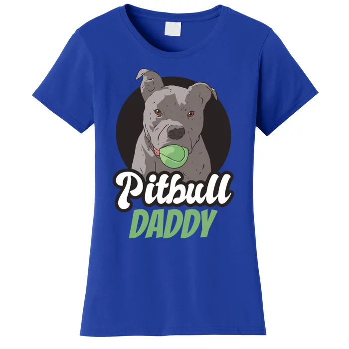 Pitbull Dog Dad For Fathersday Ll Father Gift Women's T-Shirt