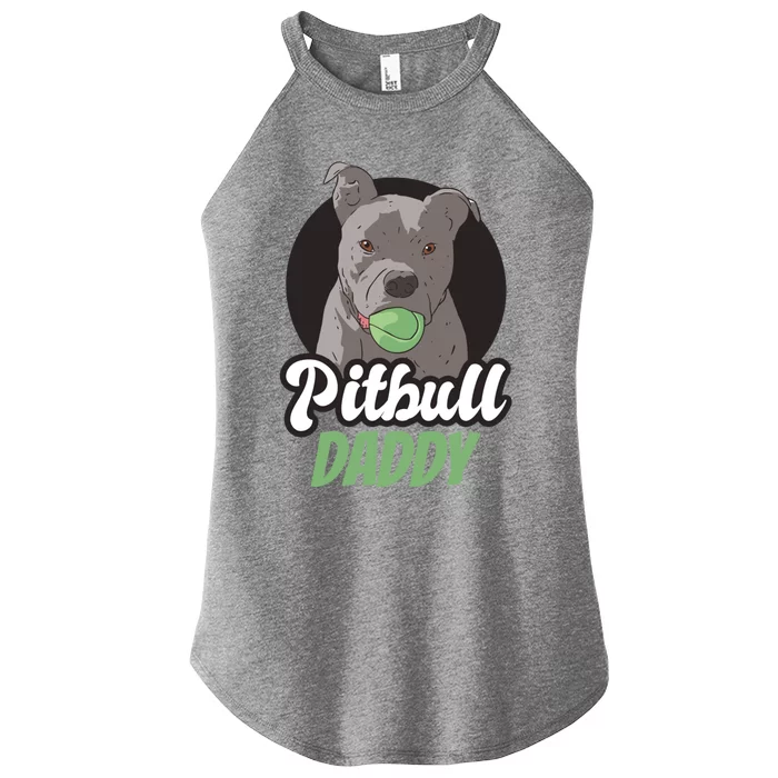 Pitbull Dog Dad For Fathersday Ll Father Gift Women’s Perfect Tri Rocker Tank