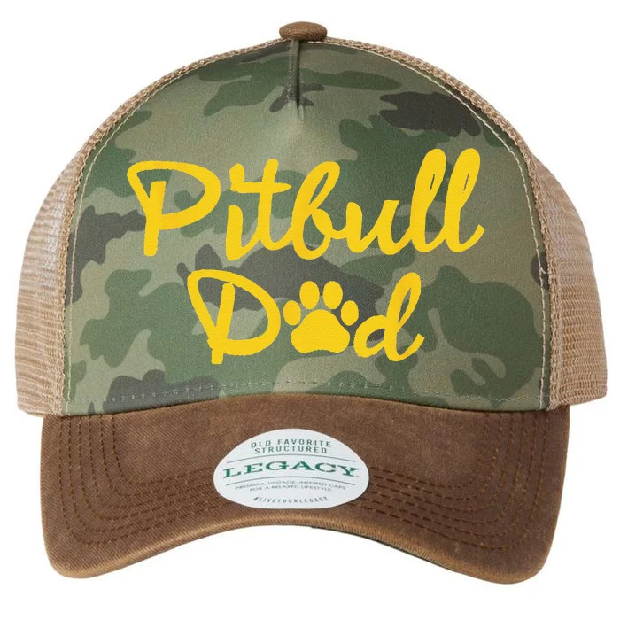 Pitbull Dad Dog Animal Pet Lover Daddy Cool Fathers Day Legacy Tie Dye Trucker Hat